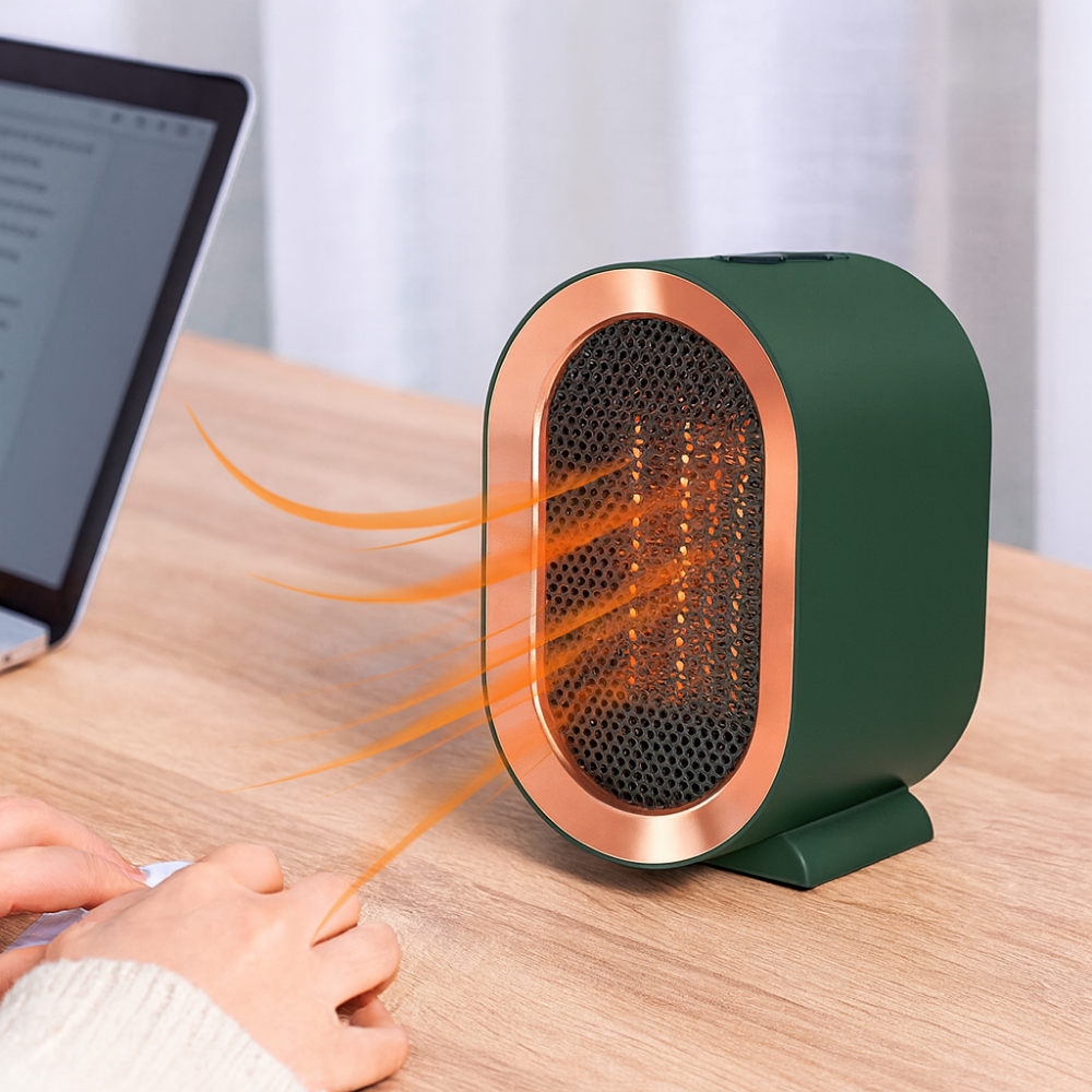 Portable Electric Space Heater – Fast Heating, Energy Efficient, Quiet & Compact for Home and Office