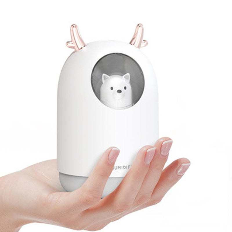 Portable Humidifier with Adjustable Mist Modes, Large Capacity Water Tank, 7-Color LED Light and Auto Shut-Off