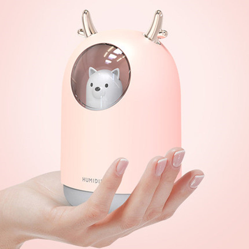 Portable Humidifier with Adjustable Mist Modes, Large Capacity Water Tank, 7-Color LED Light and Auto Shut-Off