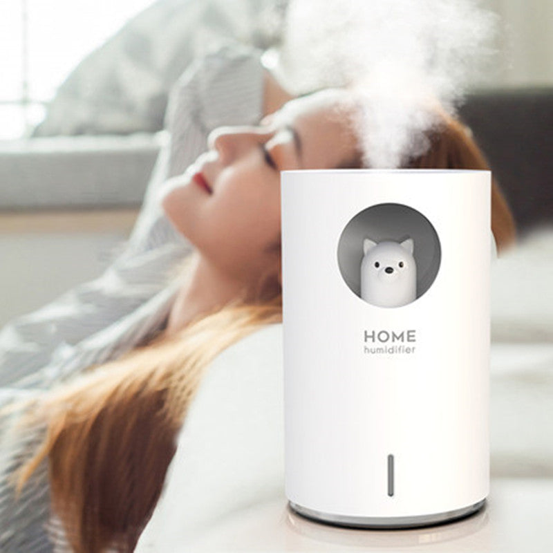 Portable Humidifier with Adjustable Mist Modes, Large Capacity Water Tank, 7-Color LED Light and Auto Shut-Off