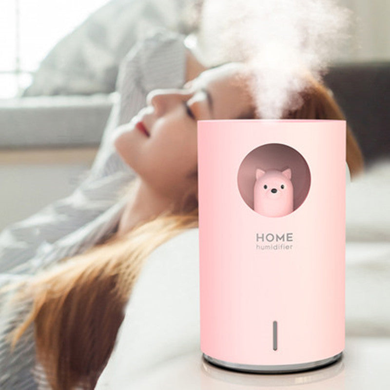 Portable Humidifier with Adjustable Mist Modes, Large Capacity Water Tank, 7-Color LED Light and Auto Shut-Off