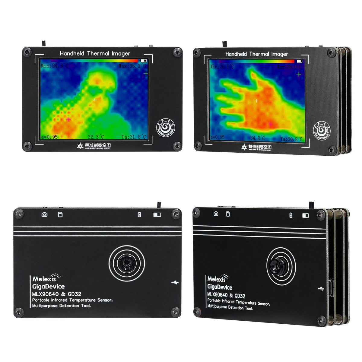Portable Infrared Thermal Imaging Camera -40~572°F, 3.4 Inch LCD Display