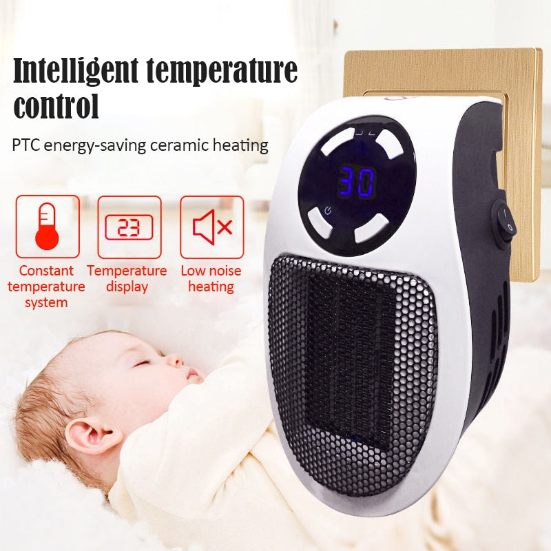 Portable Space Heater with Adjustable Temperature Control