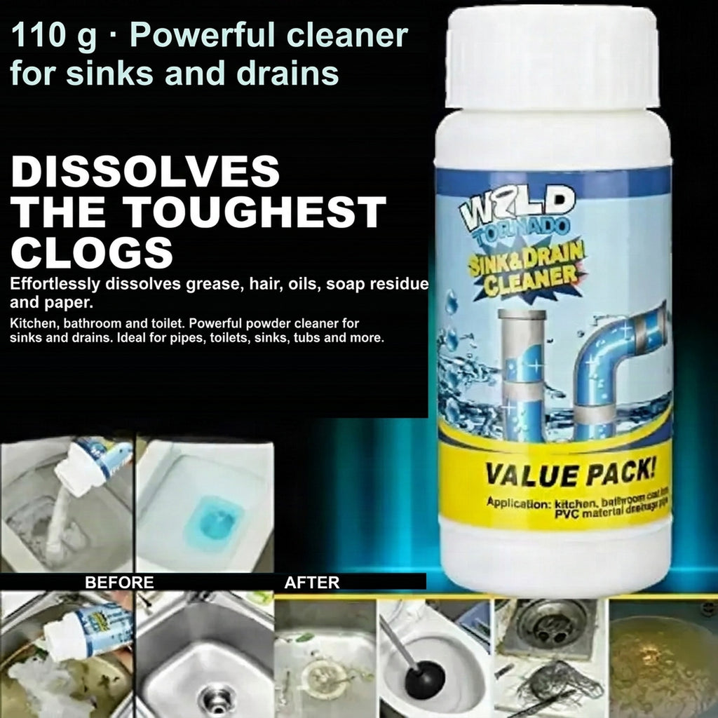 Powerful Drain Cleaner for Unclogging Pipes and Drains