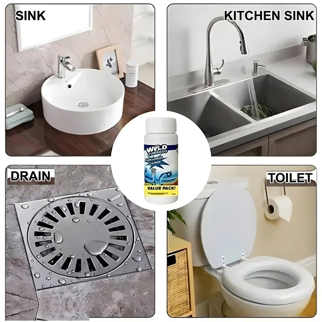Powerful Drain Cleaner for Unclogging Pipes and Drains