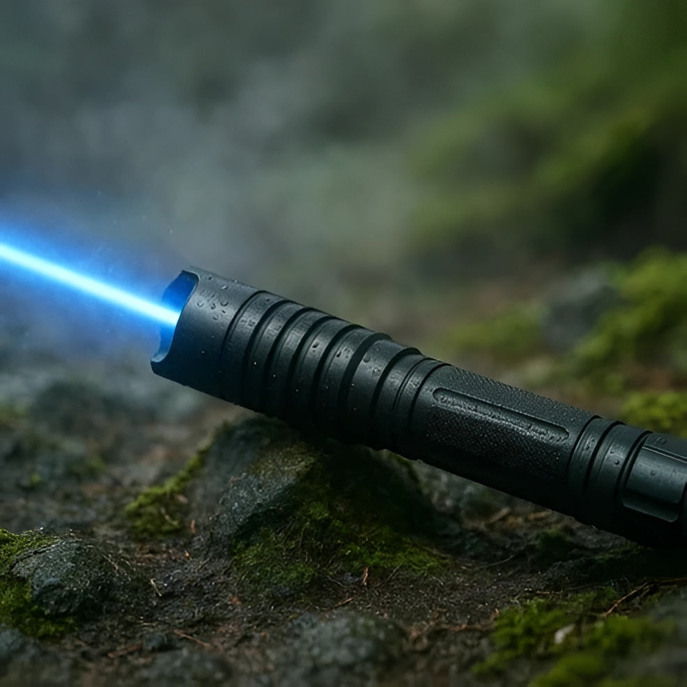 Powerful Tactical Laser Torch for Outdoor Survival & Fire Starting