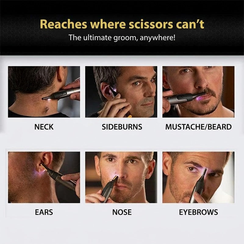 Precision Grooming Tool | Micro-Oscillation Blades | Titanium Steel