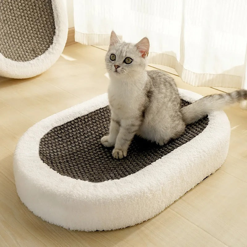 Premium Cat Bed with Built-In Scratching Board