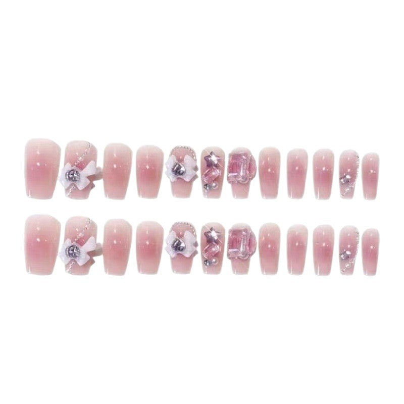 Press-On Nails with Elegant Embellishments