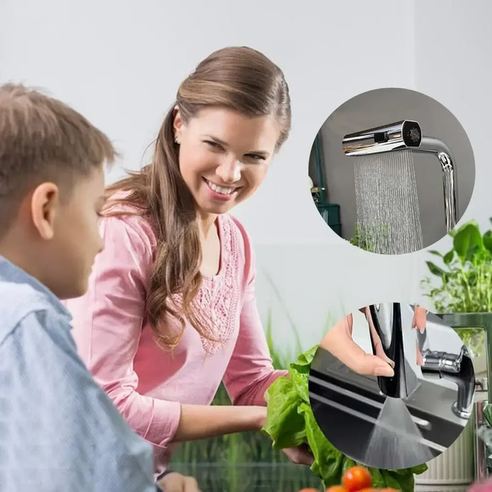 Pull-Down Kitchen Faucet with Dual Spray Modes