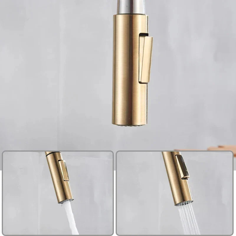 Pull-Out Kitchen Faucet with 360° Swivel Spout