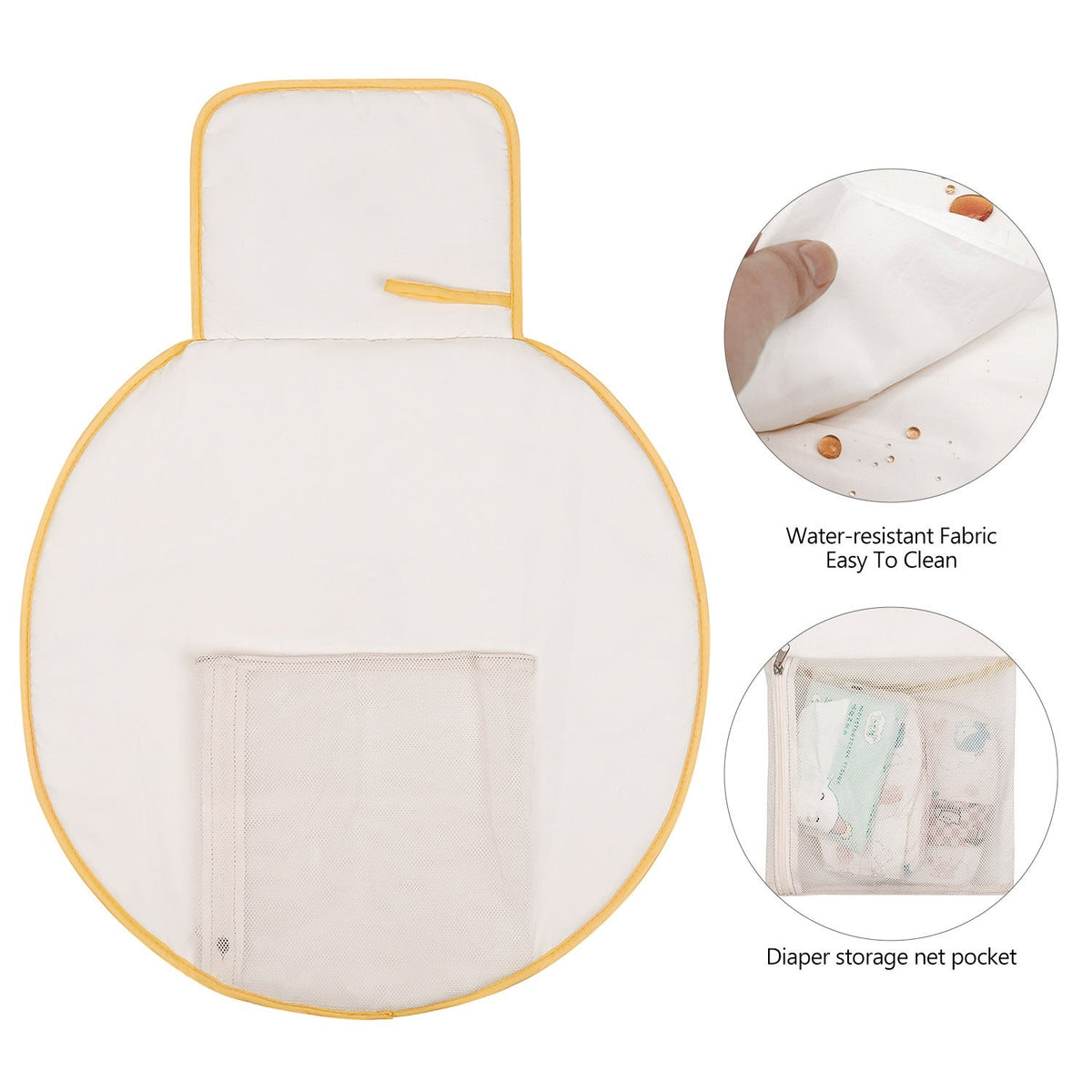 Quilted Diaper Bag with Embroidered Detail