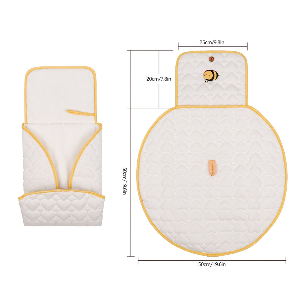 Quilted Diaper Bag with Embroidered Detail