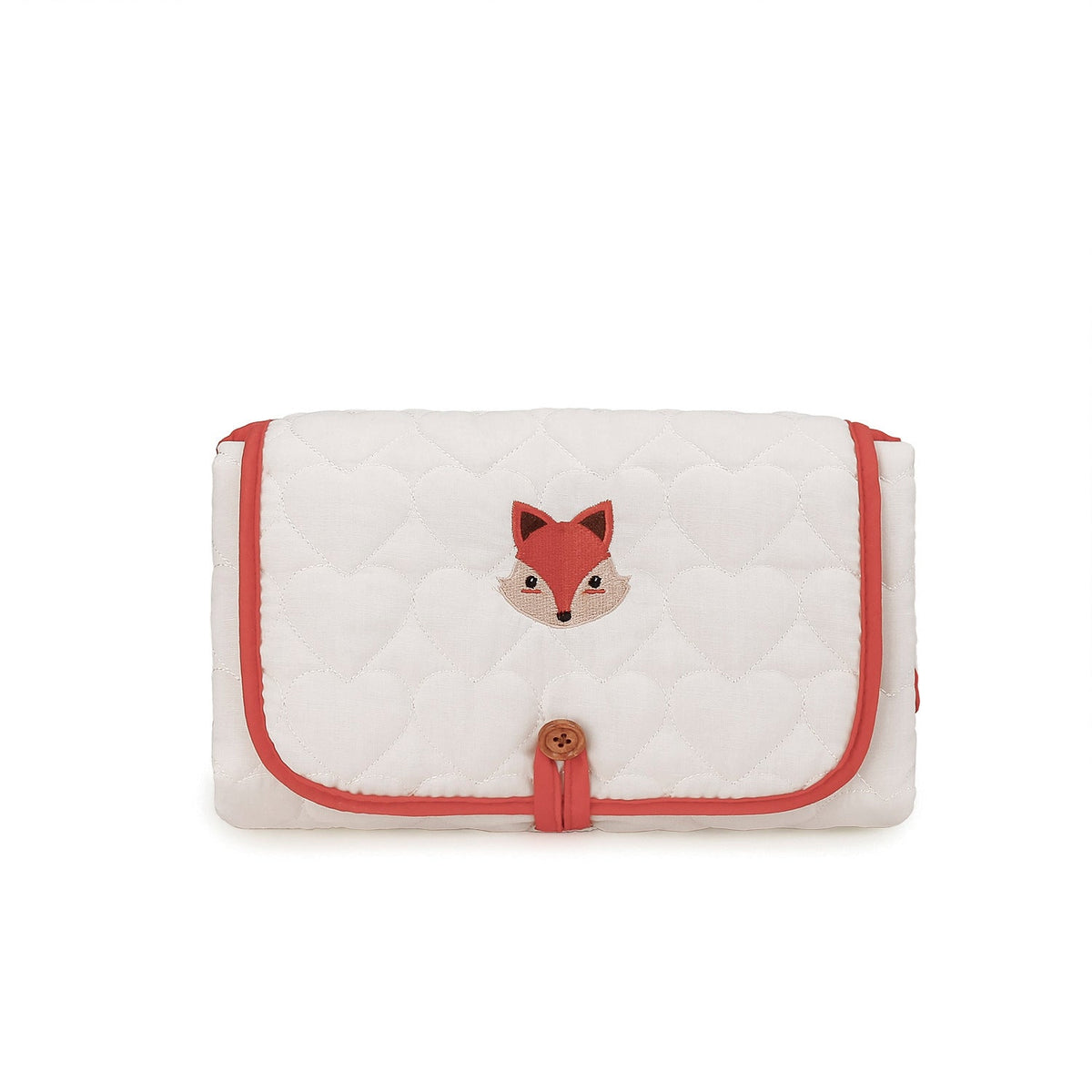 Quilted Diaper Bag with Embroidered Detail