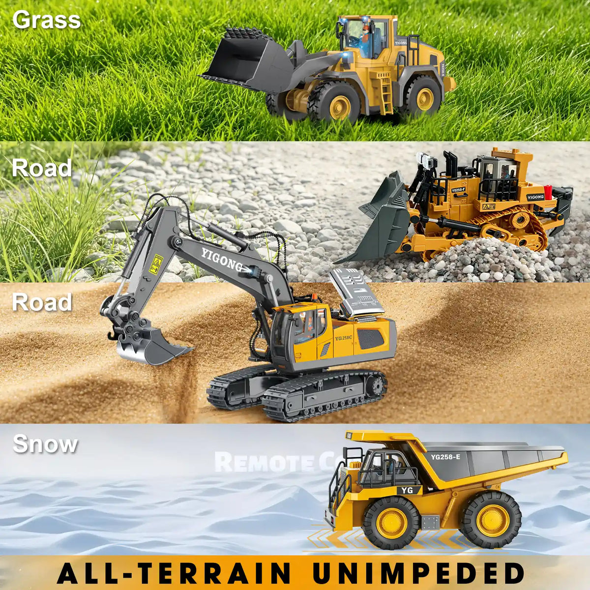 4-Vehicle RC Construction Set