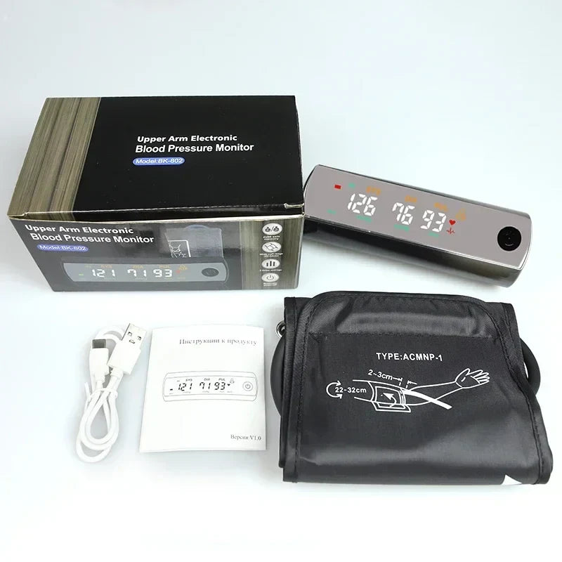 Rechargeable LCD Arm Blood Pressure Monitor with Voice Function – VitalScan