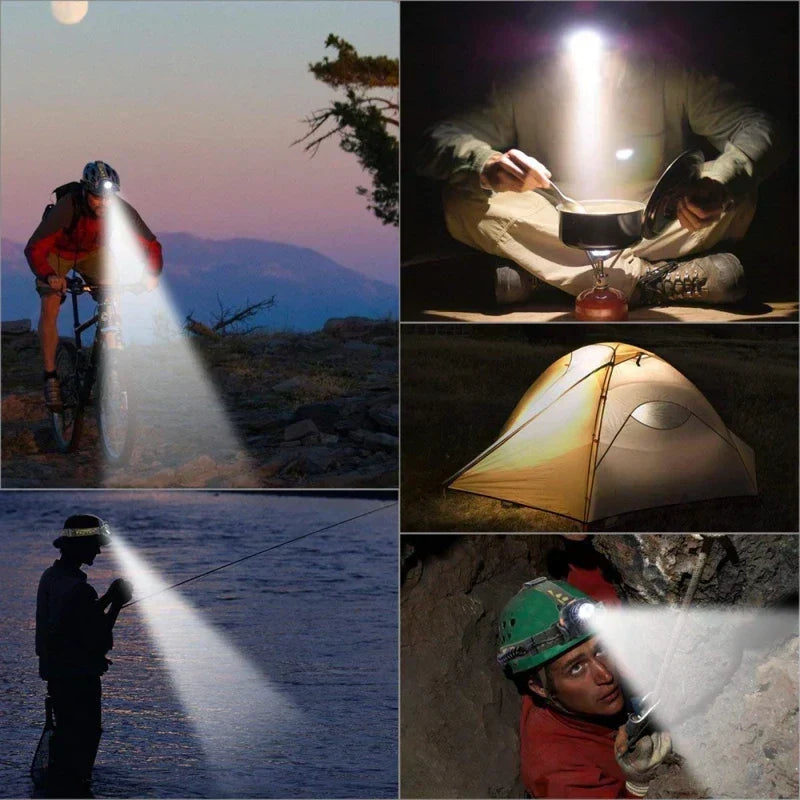 Rechargeable Waterproof LED Headlamp with Zoom