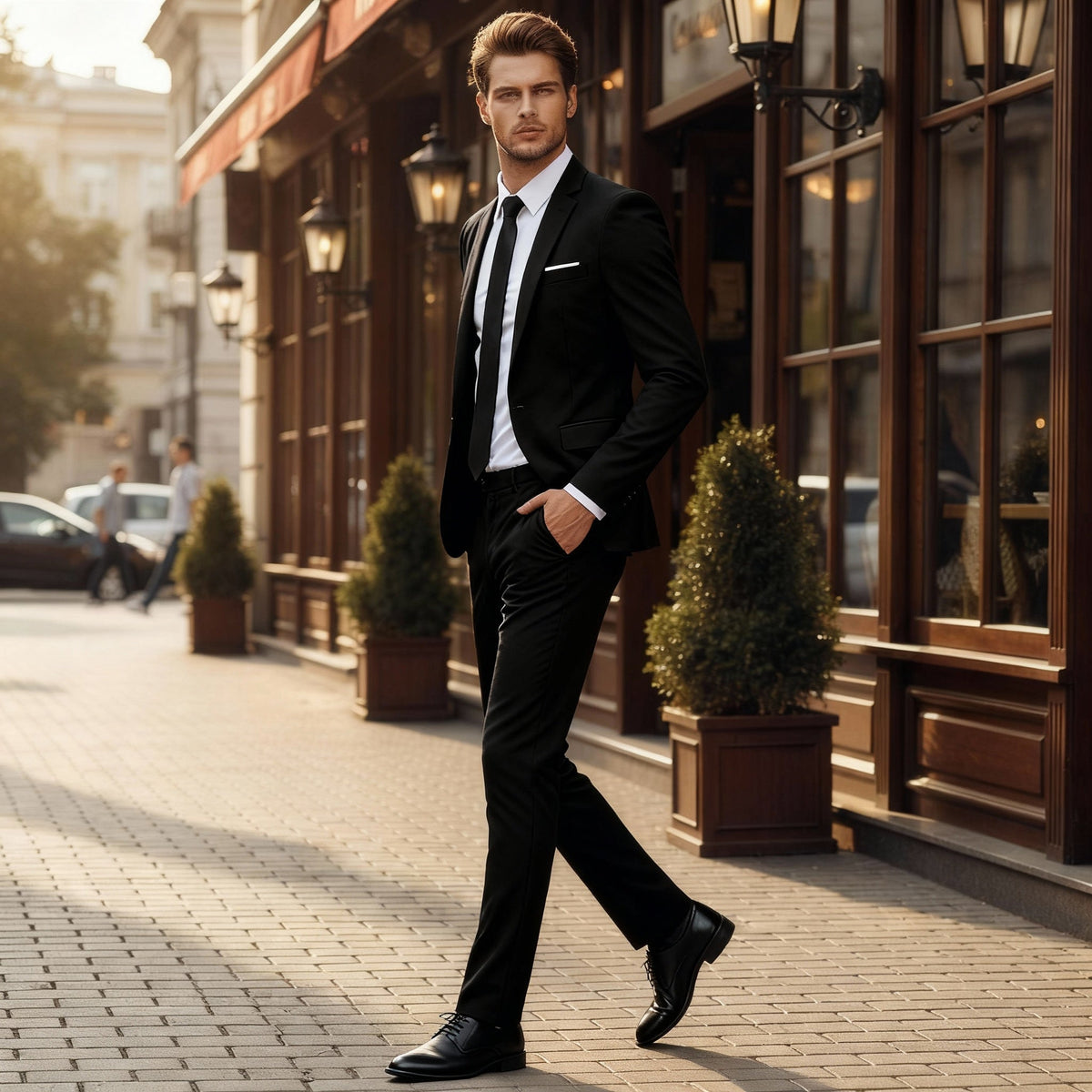 Refined Slim-Fit Business Suit