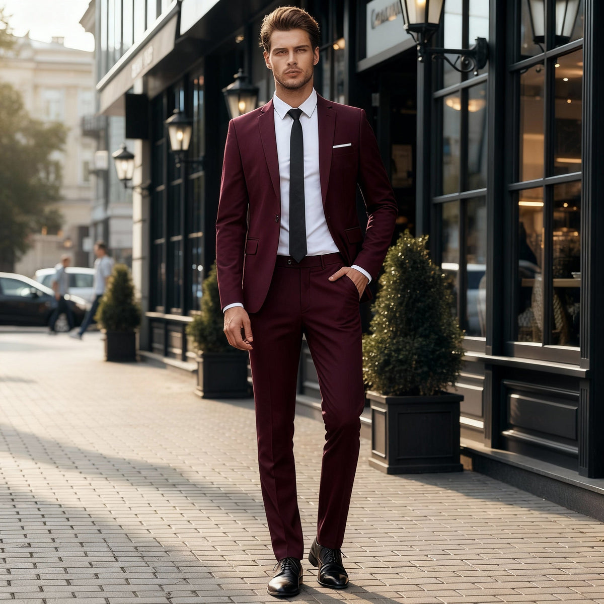 Refined Slim-Fit Business Suit