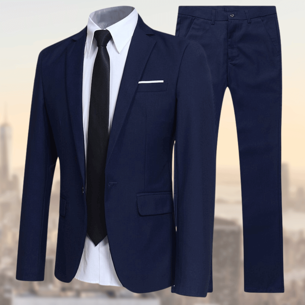 Refined Slim-Fit Business Suit