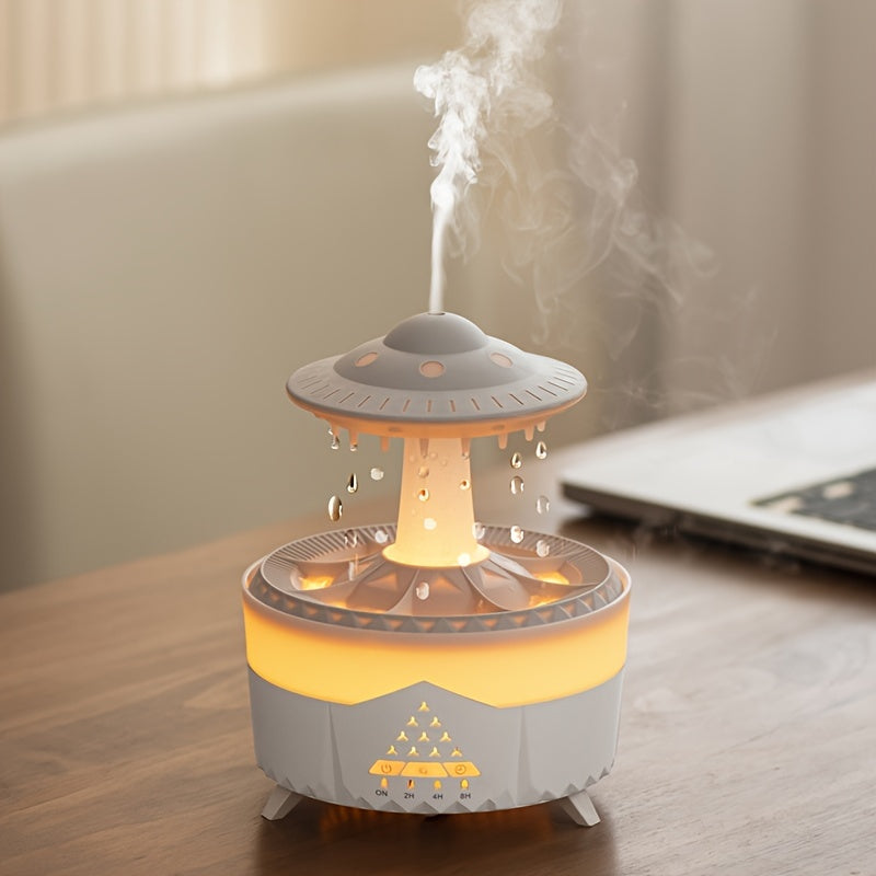 Relaxing Raindrop Aromatherapy Essential Oil Diffuser with LED Light & Humidifier