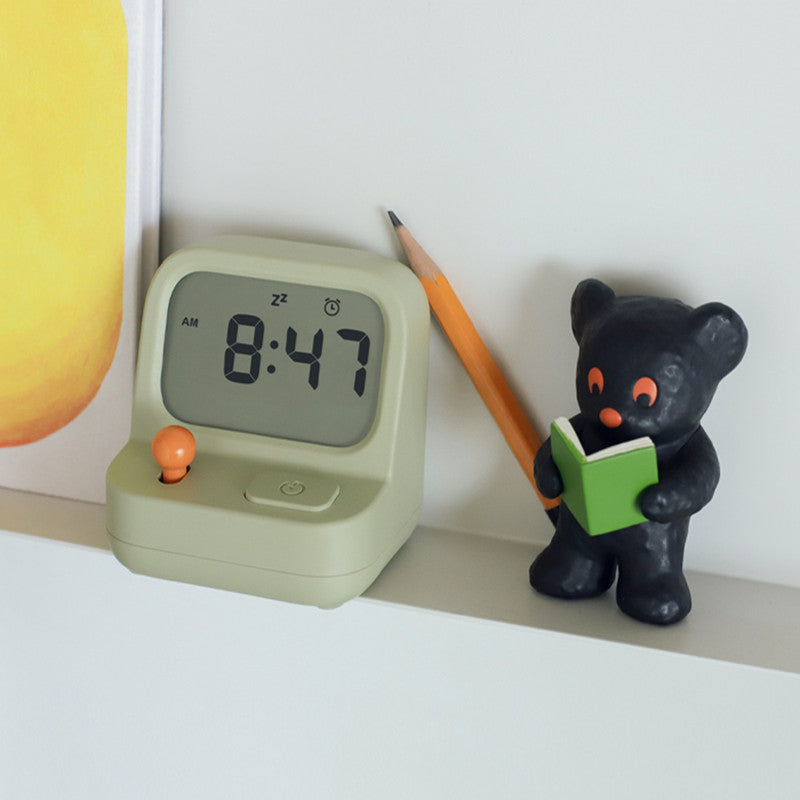 Retro Game Console Alarm Clock with Timer and Joystick