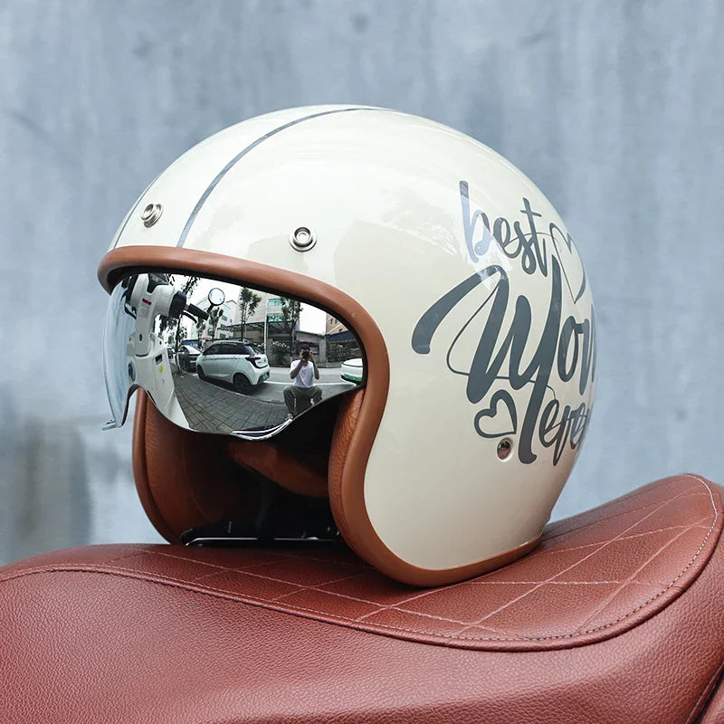 Retro Motorcycle Helmet 3/4 Open Face – Valor
