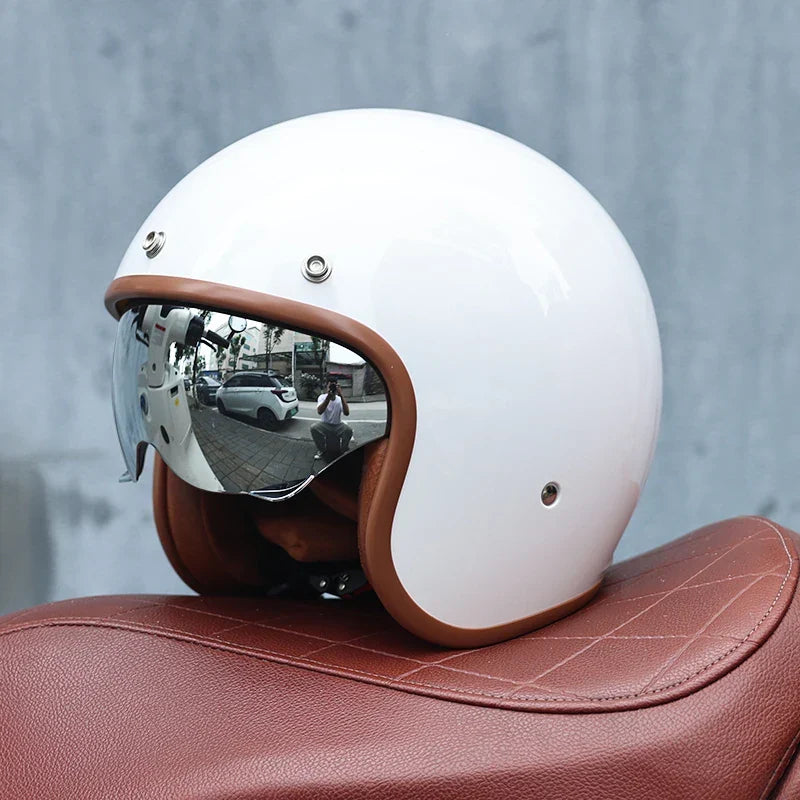 Retro Motorcycle Helmet 3/4 Open Face – Valor