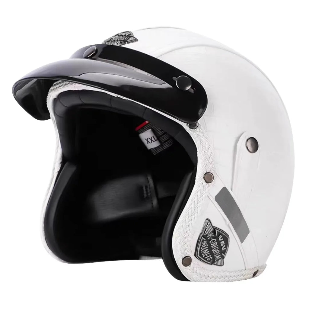 Retro Motorcycle Helmet – Kael – Open Face 3/4
