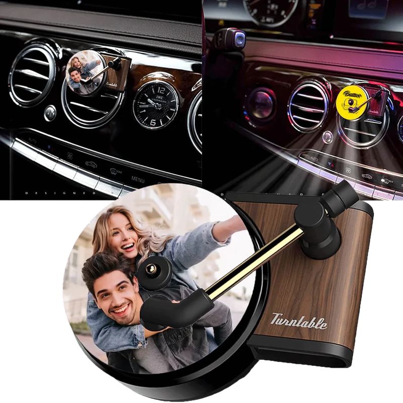 Retro Record Player Car Aromatherapy Diffuser