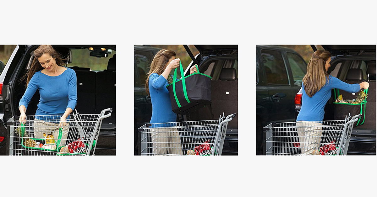 Reusable Shopping Cart Bag with Compartments