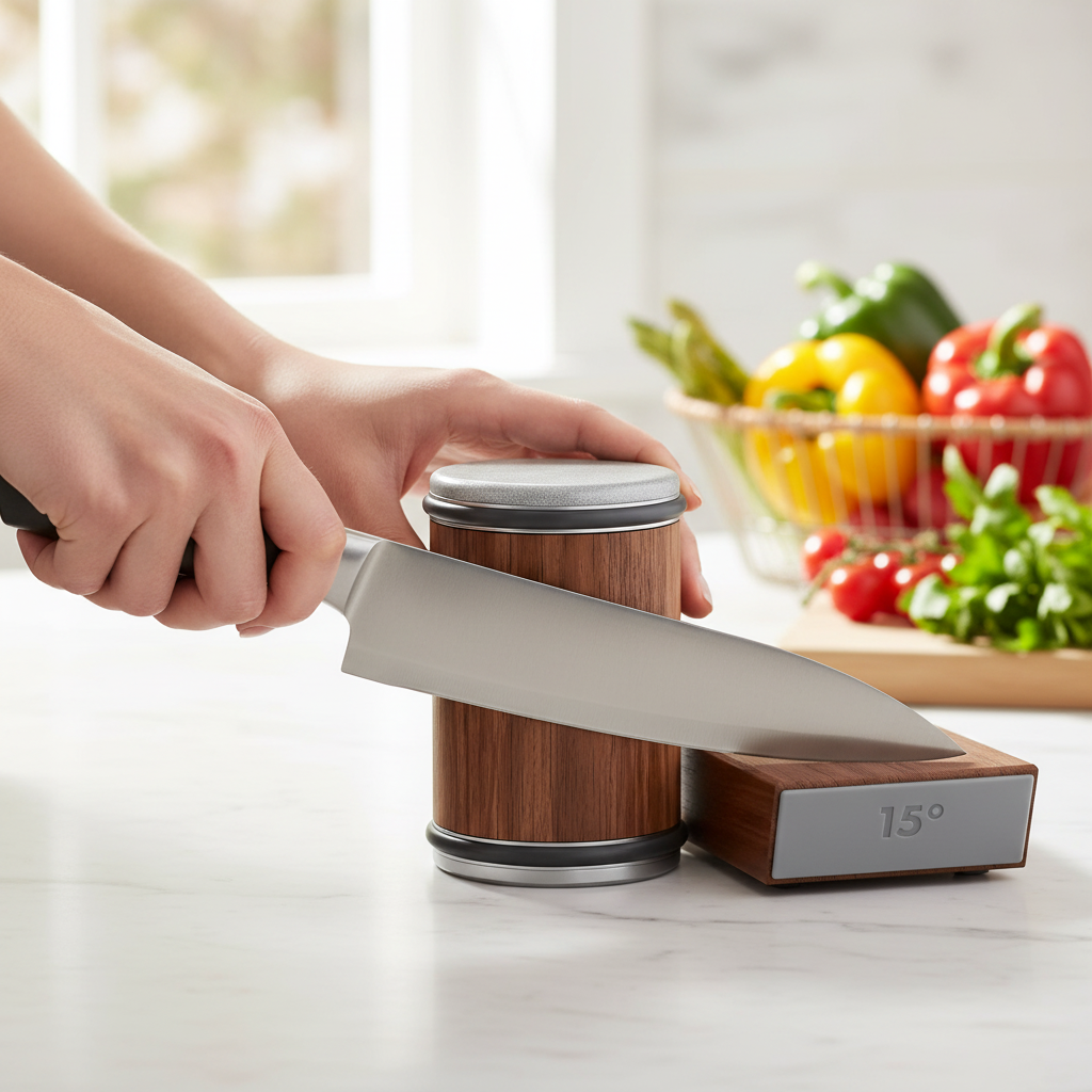 RollSharp – Professional Diamond-Coated Knife Sharpener with Rolling Mechanism