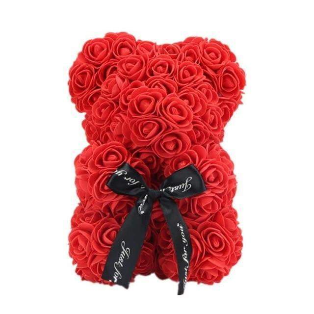 Rose Bear Valentine's Day Gift – Romantic Flower Bear for Kids & Girlfriends