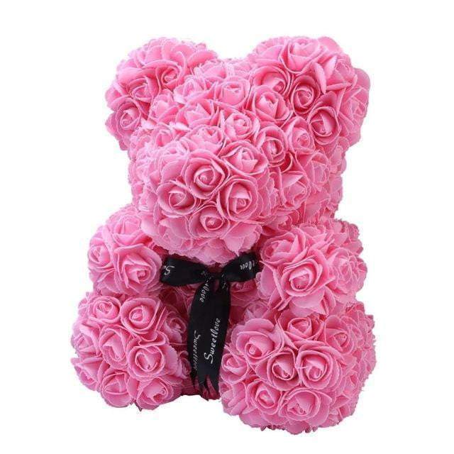 Rose Bear Valentine's Day Gift – Romantic Flower Bear for Kids & Girlfriends