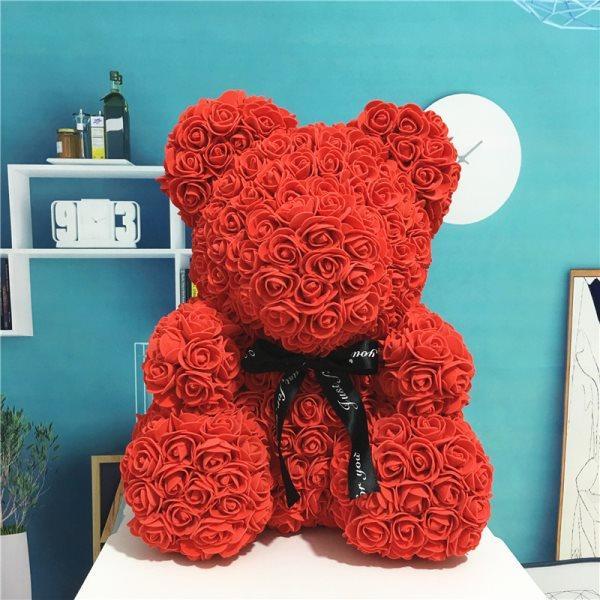 Rose Teddy Bear – Handcrafted Valentine's Day Gift