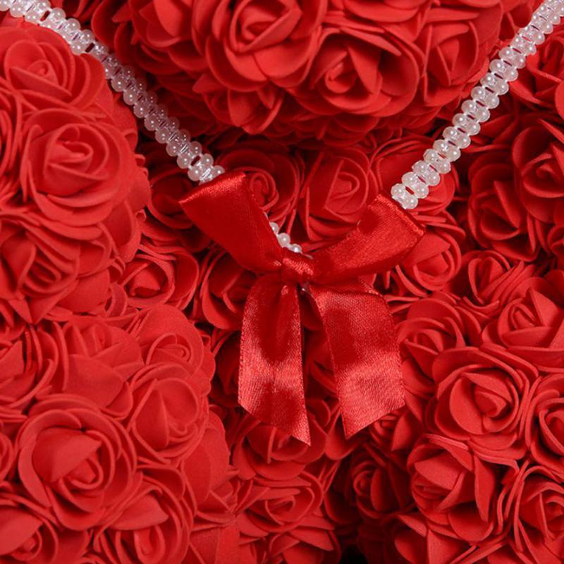 Rose Teddy Bear – Handcrafted Valentine's Day Gift