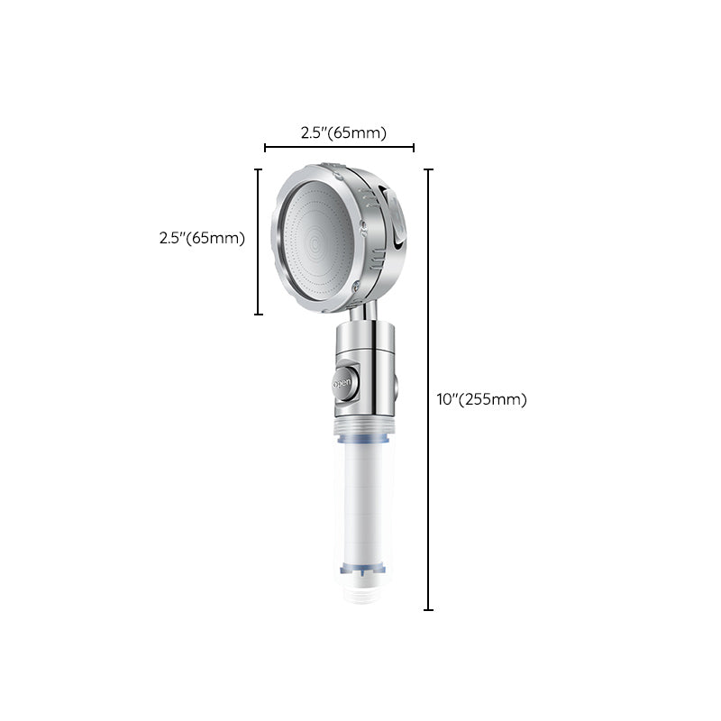 Round Brass Shower Head with Filter and Hose