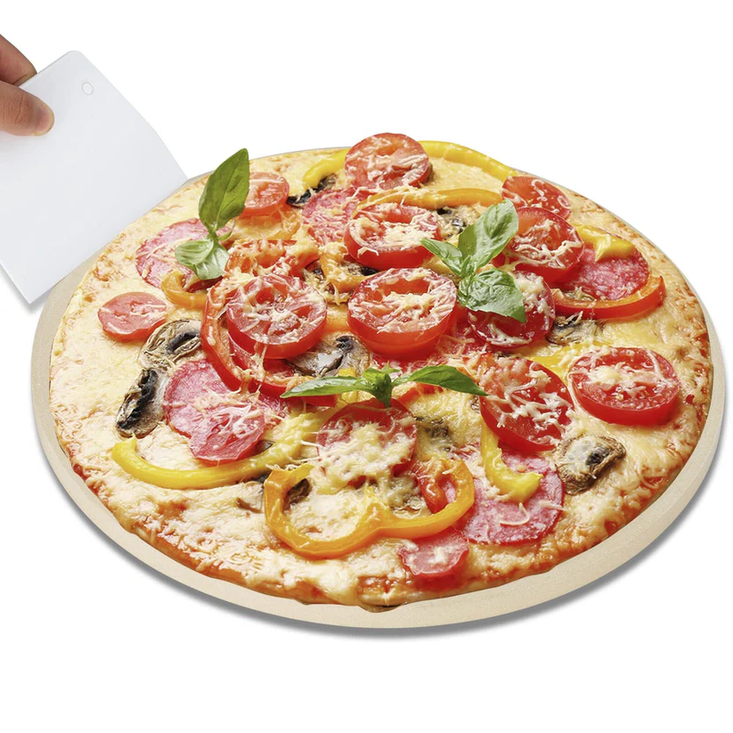 Round Pizza Baking Stone for Oven and Grill