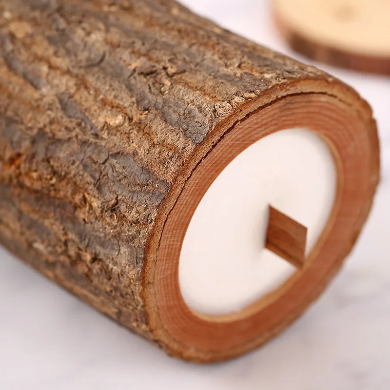 Scented Candle in Wooden Vessel – Mood-Enhancing Artisan Candle