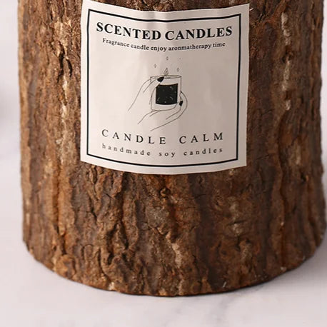 Scented Candle in Wooden Vessel – Mood-Enhancing Artisan Candle