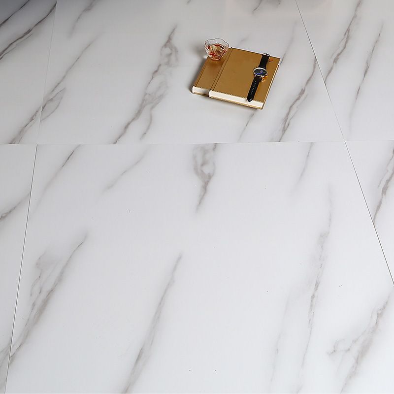 Scratch-resistant waterproof peel and stick vinyl floor tiles