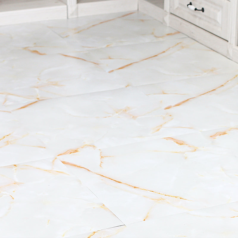 Scratch-resistant waterproof peel and stick vinyl floor tiles