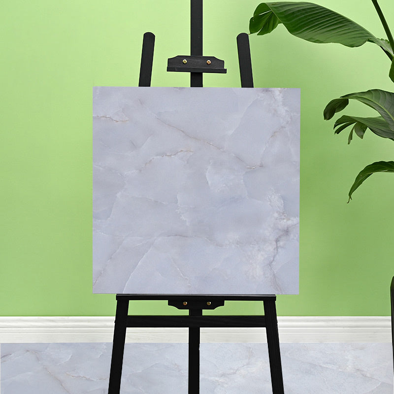 Scratch-resistant waterproof peel and stick vinyl floor tiles