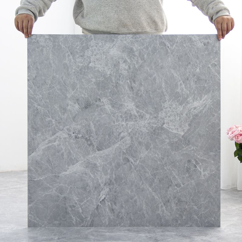 Scratch-resistant waterproof peel and stick vinyl floor tiles