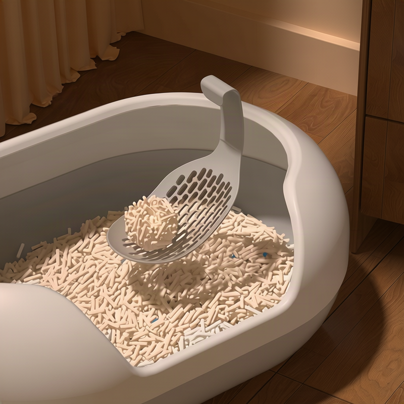Semi-Open Cat Litter Box – 13.8" Wide