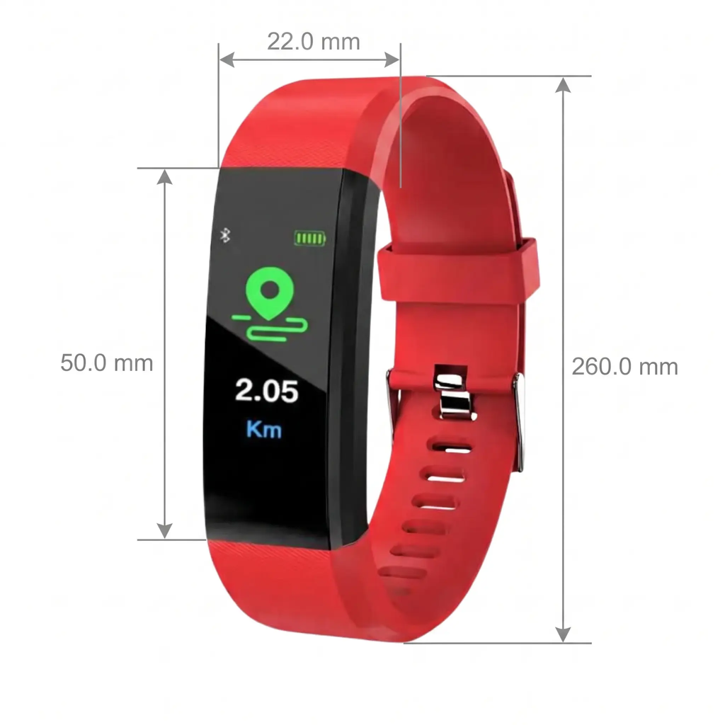 Senior Smartwatch with Heart Rate & Blood Pressure Monitoring