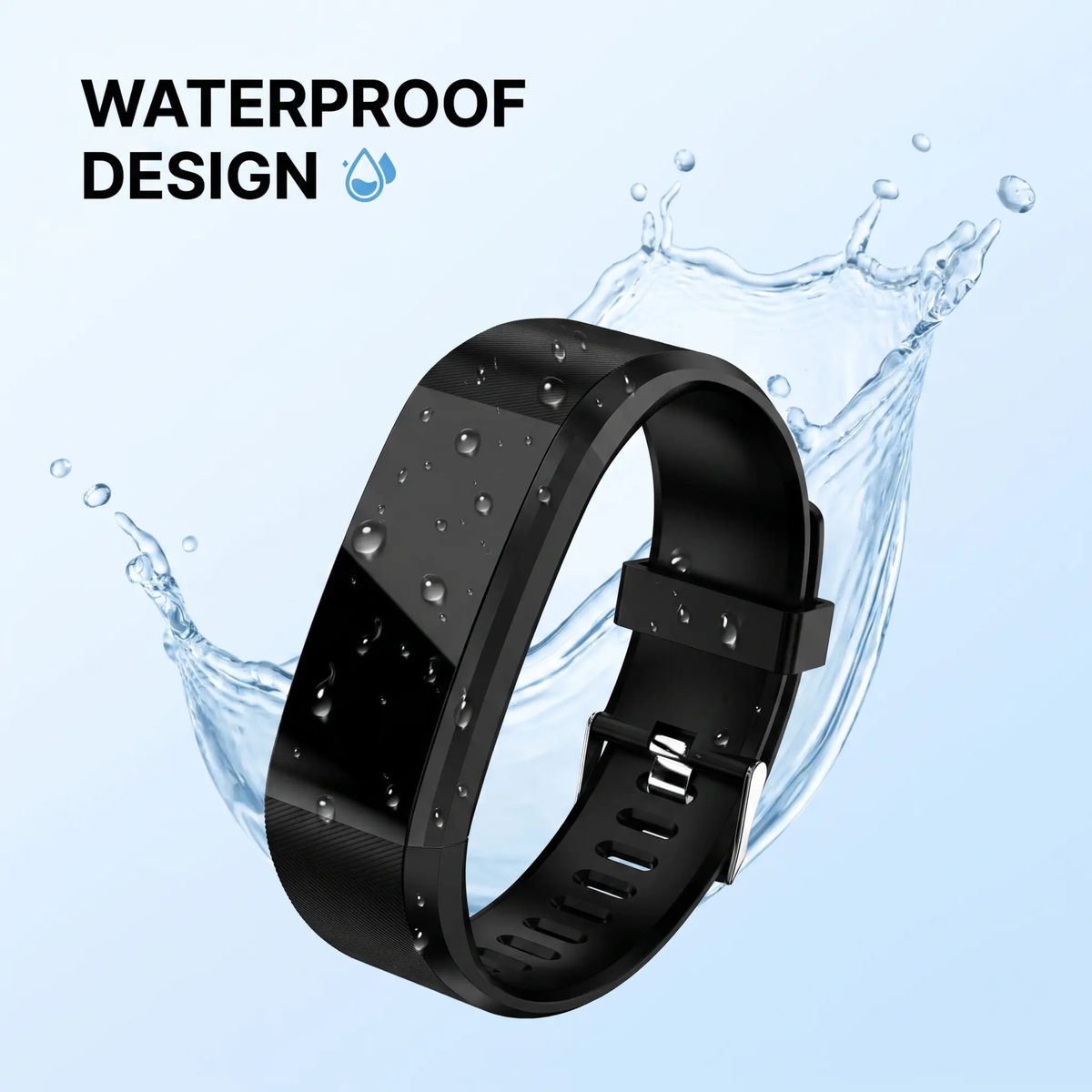 Senior Smartwatch with Heart Rate & Blood Pressure Monitoring