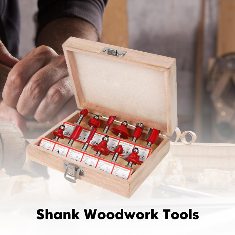Shank Woodworking Router Bit Set