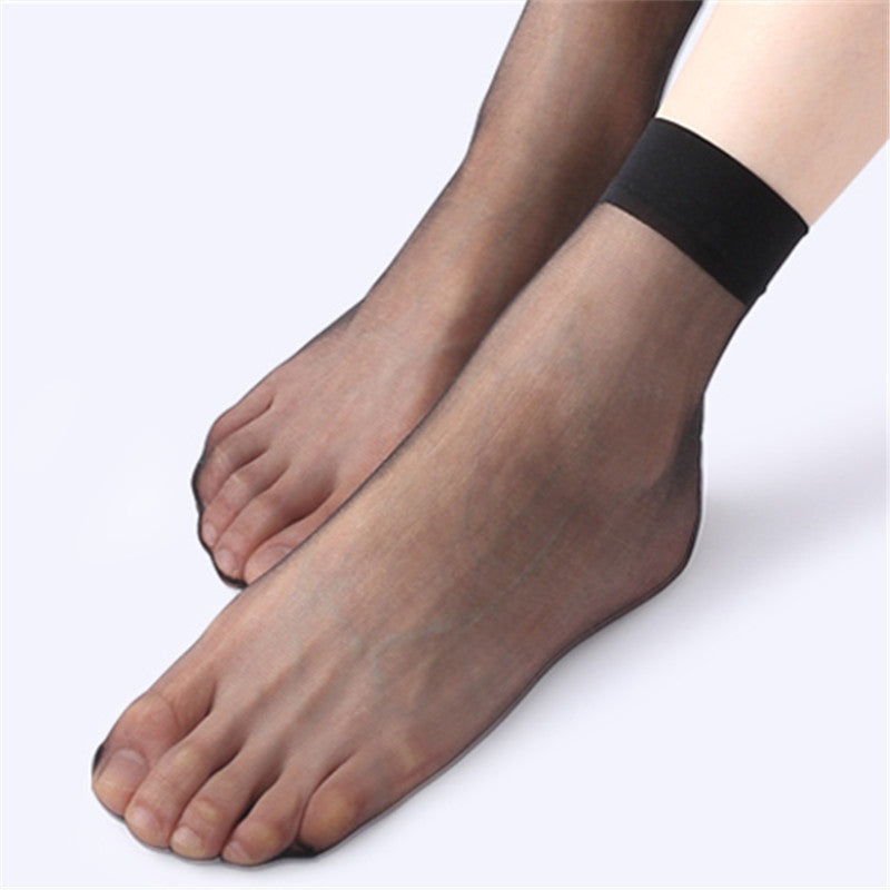 Sheer Ankle Socks for Women (10 Pairs)
