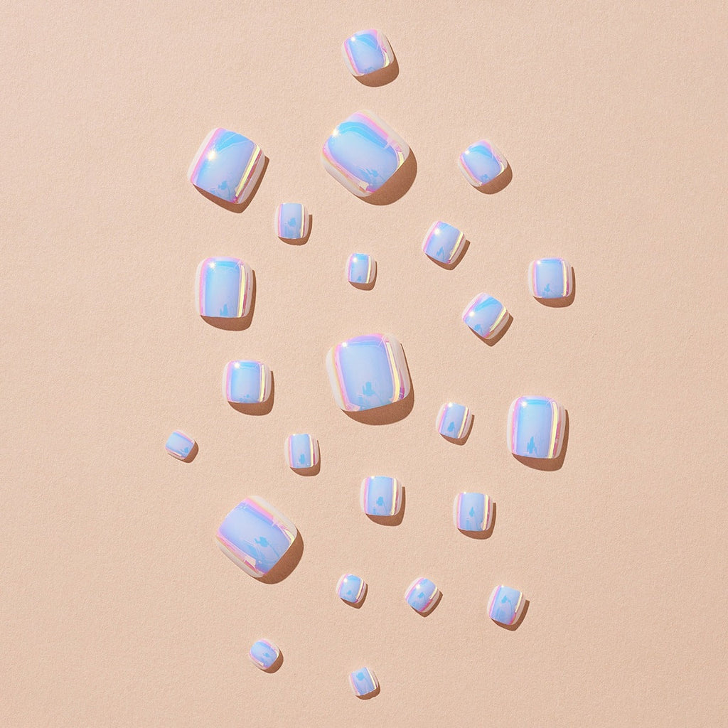 Shimmering Acrylic Press-On Nail Set